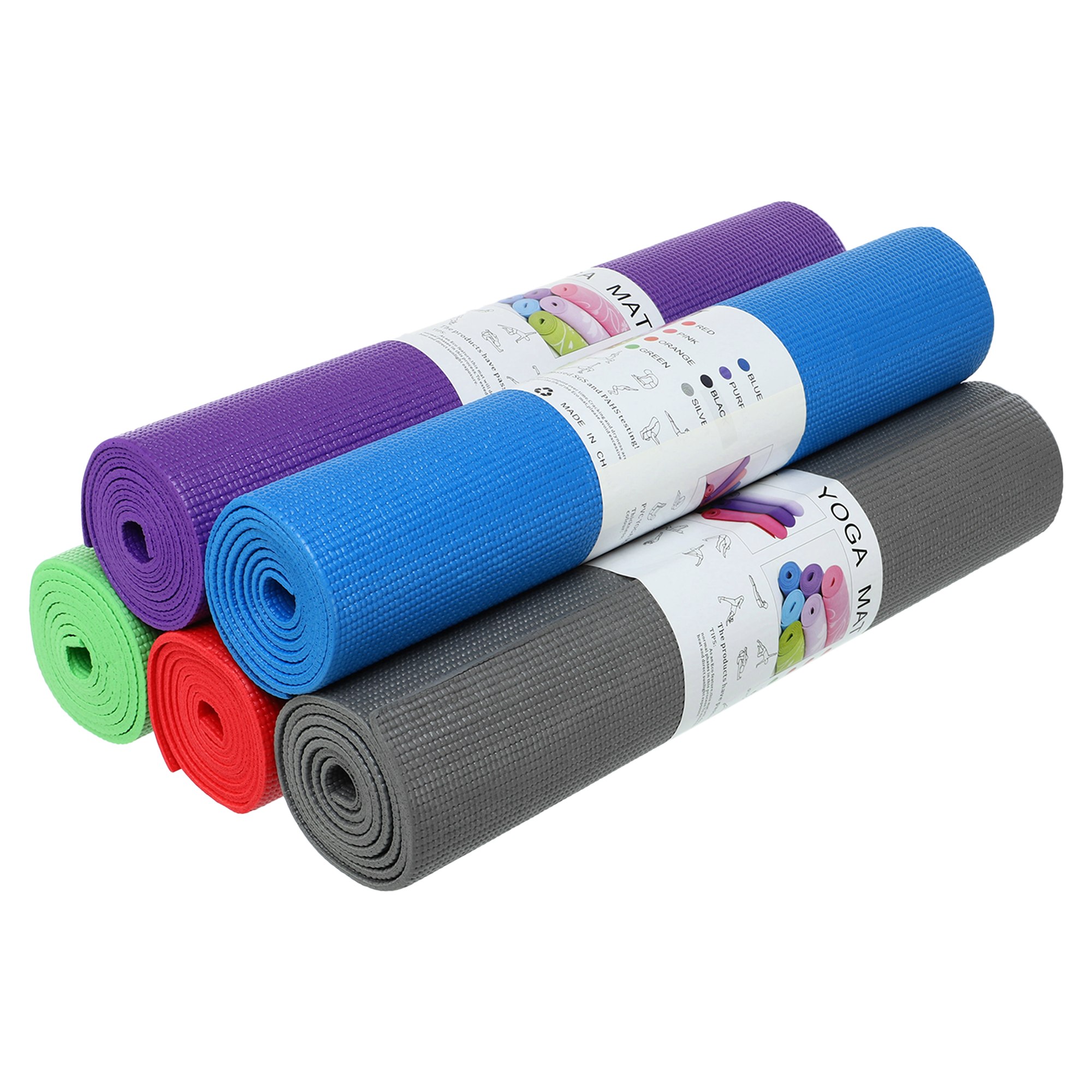 Коврик фитнеса спорта PVC